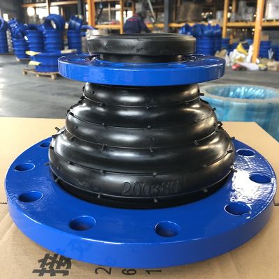 Tee Bellow Epdm Rubber Expansion Joint / Double Sphere Rubber Expansion Joint برای رسانه های آب