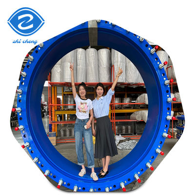 جداسازی فلنج مفصل تلسکوپی برای لوله های Hdpe ISO حفاری دو فلنج فلج آهن ریخته