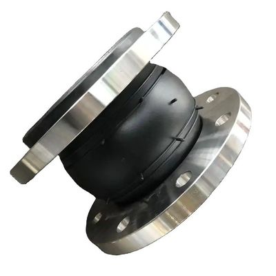 12 اینچ لاستیک گسترش مفصل برای لوله Din Pn16 Dn100 Dn200 فولاد کربن گالوانیزه فلنج Epdm تخلیه