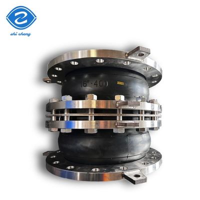 لوله اتصال انعطاف پذیر Ss304 یا فولاد کربن ANSI 150LBS فلنج Bellows مفصل توسعه لاستیکی سفارشی