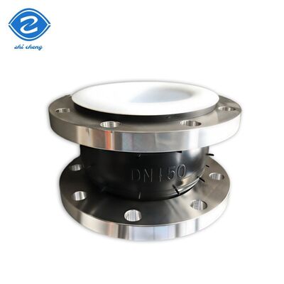 توسعه داده شده برای نگهداری کم و جذب حرکت در لوله های پمپ دریچه داخل و خارج از 304 فولاد ضد زنگ پوشش PTFE اتصال انعطاف پذیر