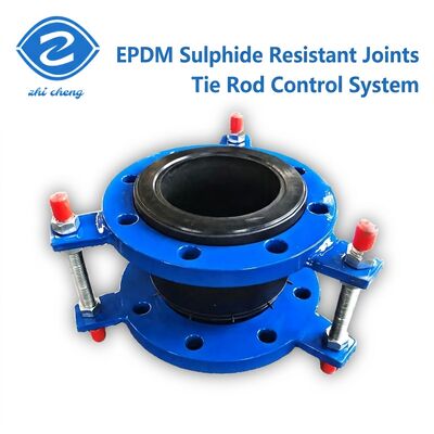 EPDM انعطاف پذیر محدود کننده بند لاستیک گسترش مشترک با PN10 فلنج مقاومت سولفید